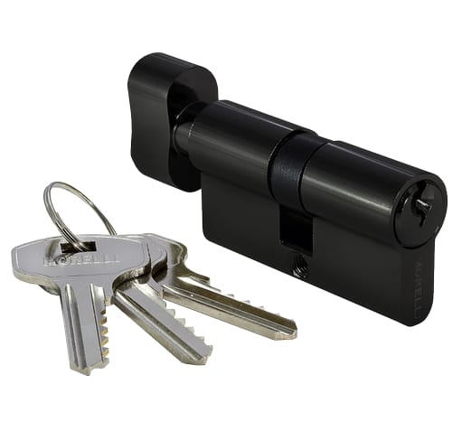 Anahtalı Çevirmeli Silindir Barel Göbek Kapı Kilidi Simple 60CK