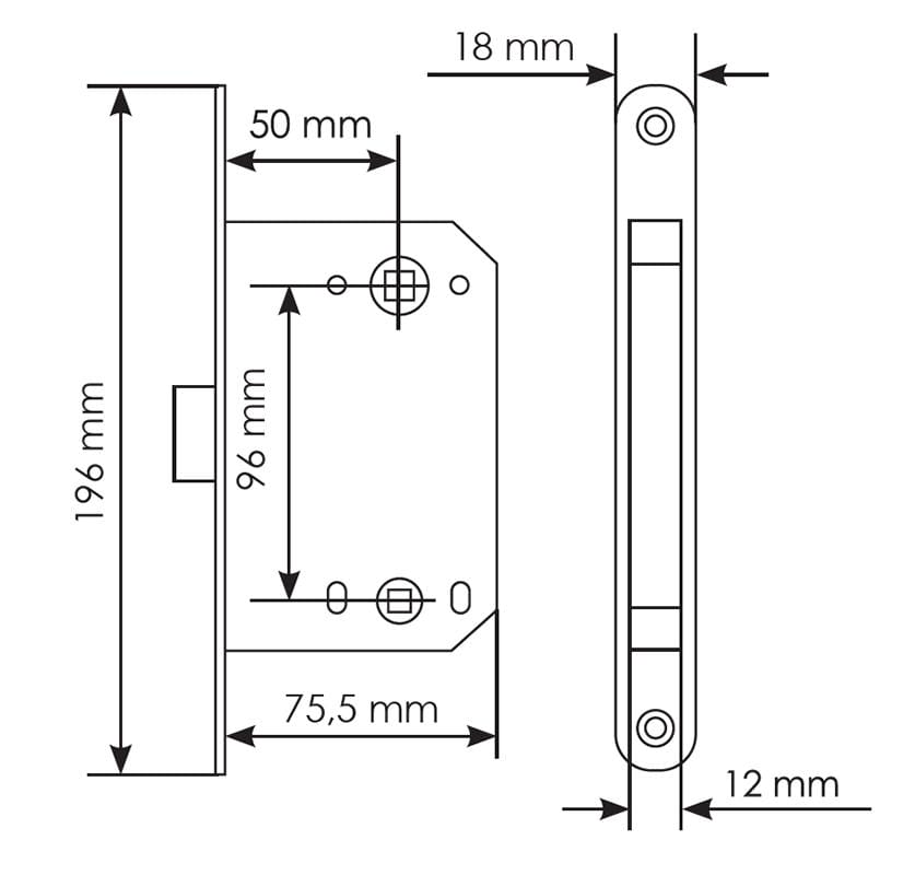 Silindirli Manyetik WC Kapı Kilidi Simple M1895