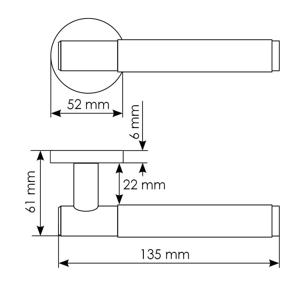 Azrieli Kapı Kolu S6 MH-57-R6T