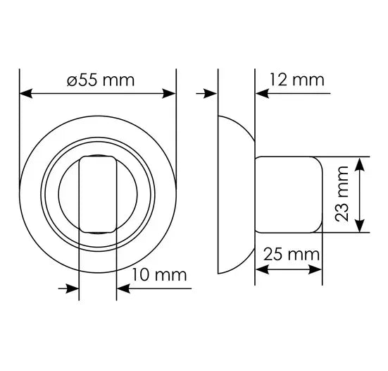 Wc Kapı Kilidi Simple MH-WC
