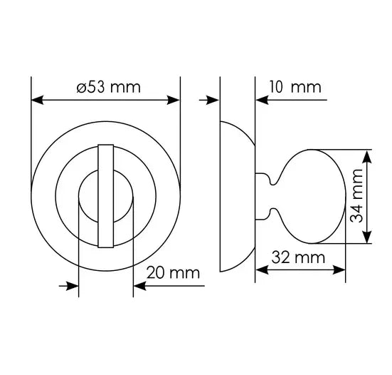 Classic WC Kapı Kilidi MH-WC-CLP